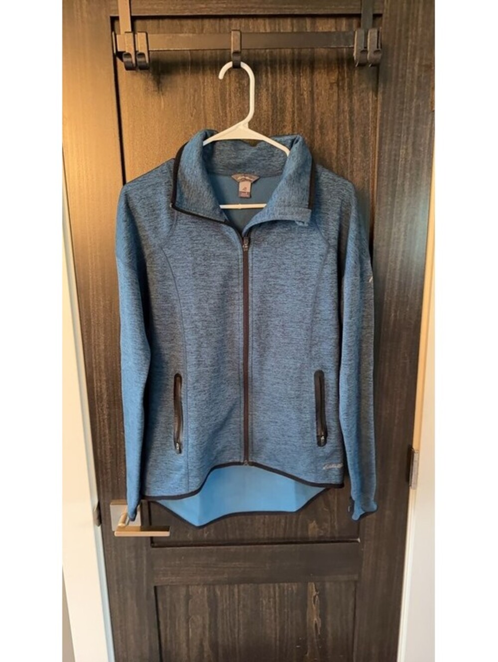 Eddie Bauer Women's Blue Full-Zip Jacket 0162
